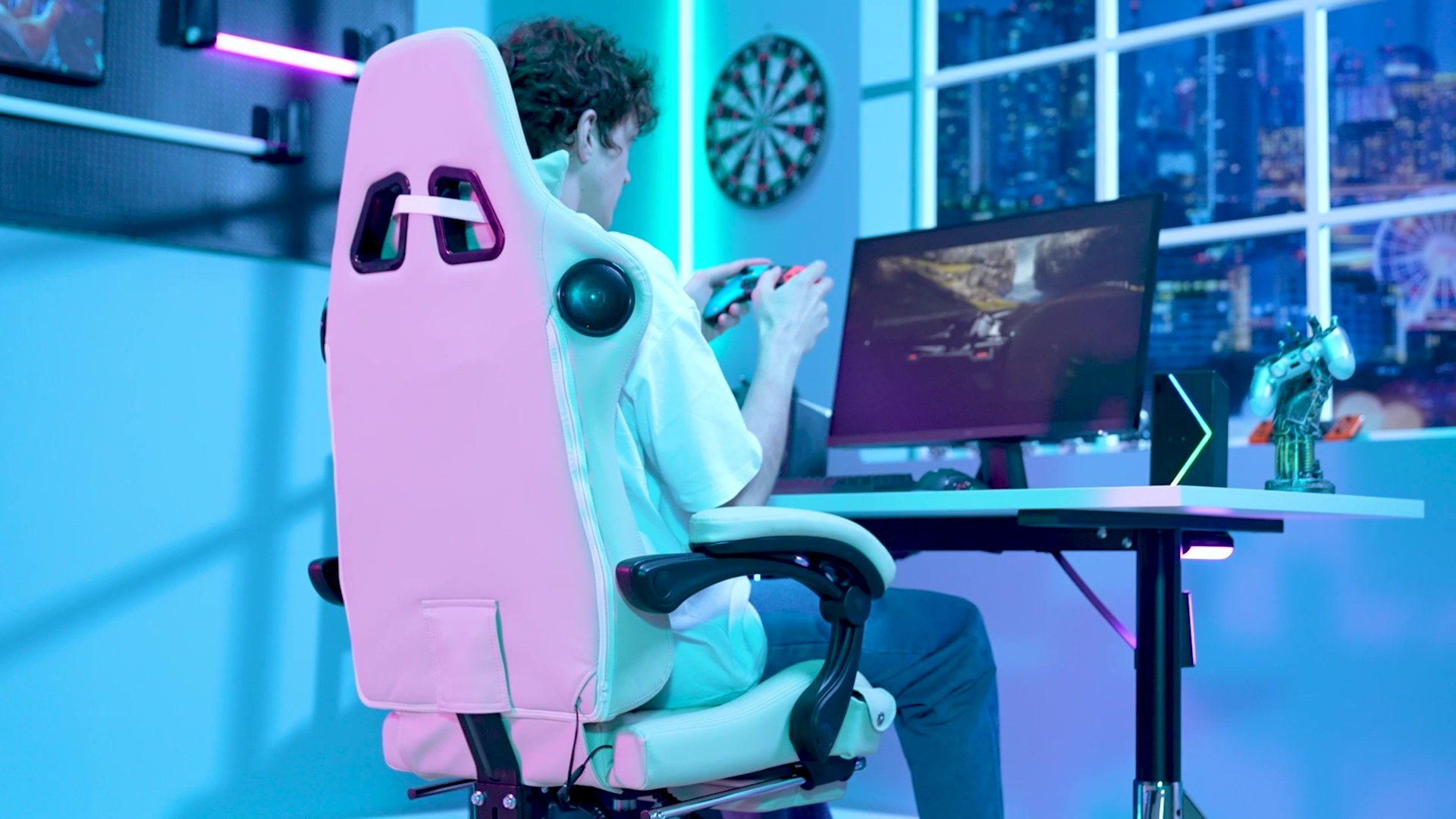 椅子 match.kh Amazon.com: GTPLAYER Gaming Chair with Speakers, Video Game